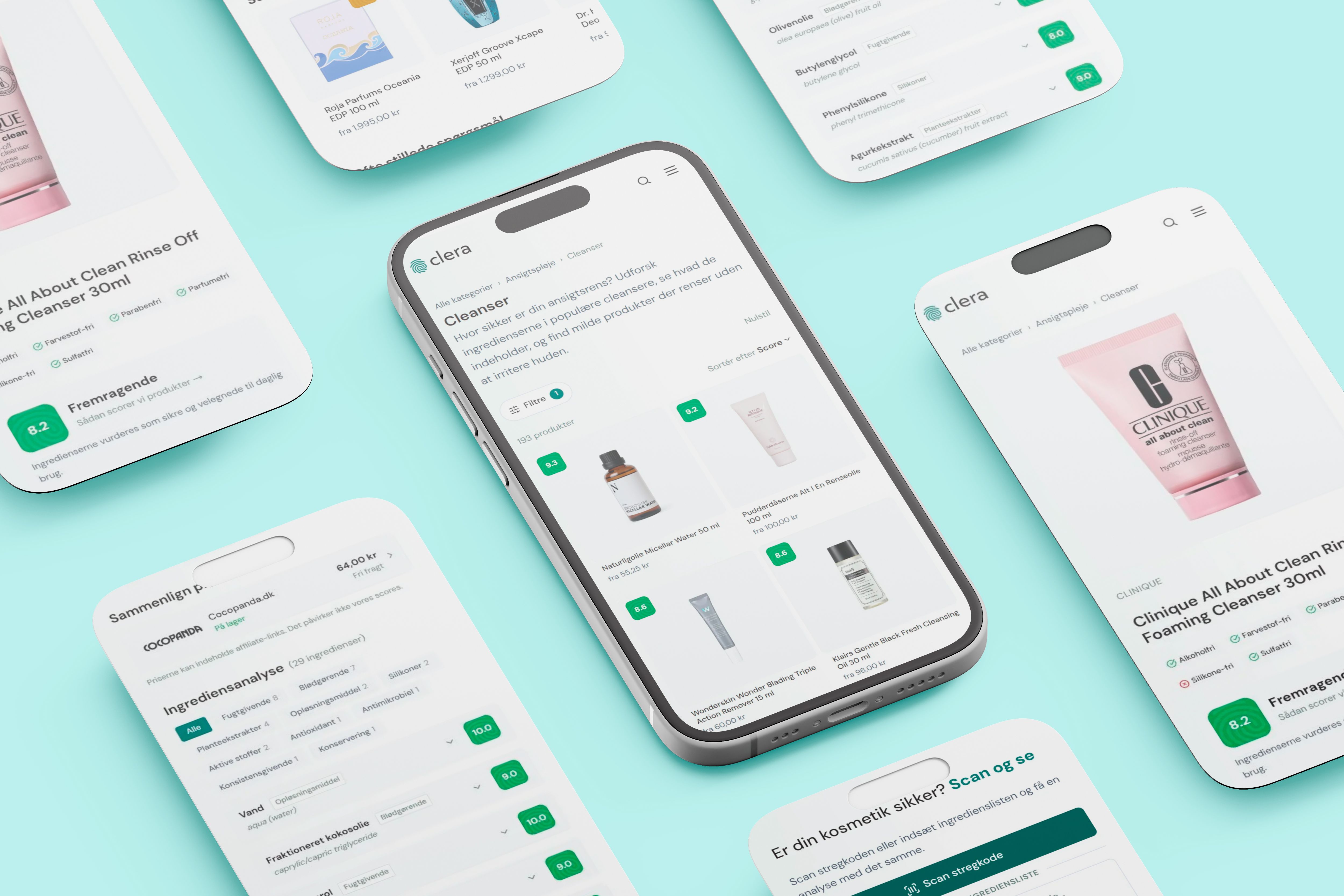 Clera mockup 2 med phone screens
